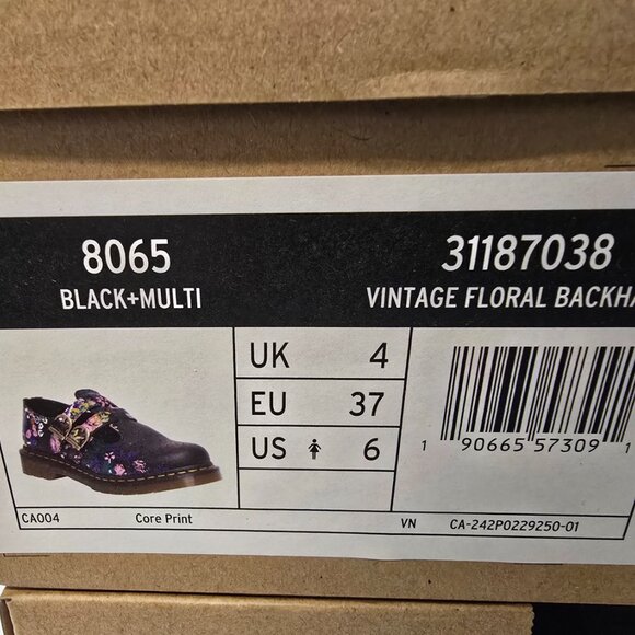 Dr. Martens 8065 Mary Jane Vintage Floral Leather Shoes 31187038 Women's Size 6 - Picture 9 of 15